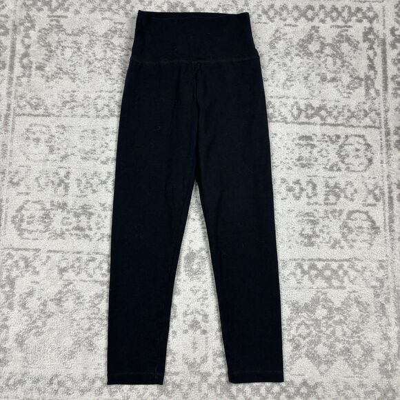 Aerie Pants - Offline by Aerie OG 3/4 Crop Hi Rise Women’s Black Leggings Size Small